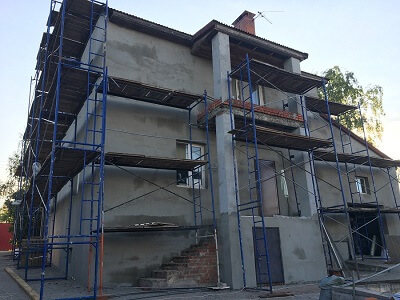 Отделка фасада частного дома в Смолевичах