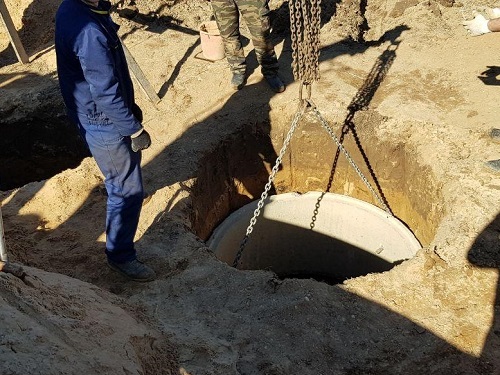 Переливной бетонный септик в Смолевичах